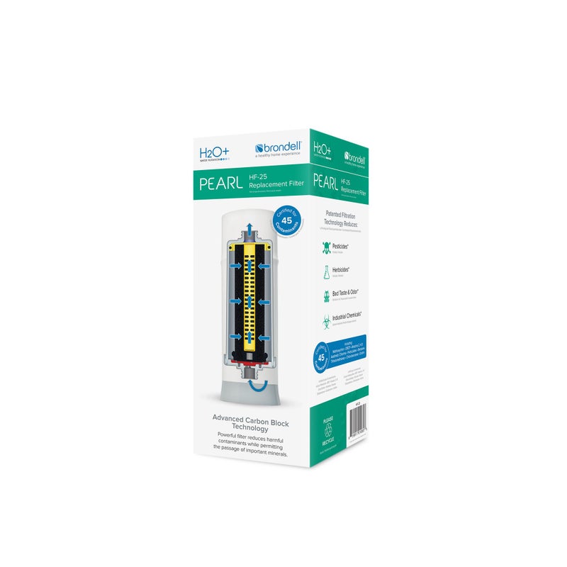 Brondell HF-25 Carbon Block Water Filter Replacement for Pearl Countertop Filtration System - Image 2